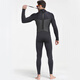 SBART 3MM wetsuit thickened warm swimsuit winter outdoor snorkeling one-piece long-sleeved wetsuit jellyfish suit winter swimsuit black XXL