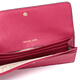 MK Wallet Mike Coles MICHAEL KORS MONEY PIECES Series Cranberry Red Long Wallet Wallet 32F3GTVE7L CRANBERRY