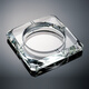 
Jingbufan Crystal glass ashtray fashion creative personalized gift large custom ashtray living room European ashtray golden style 15cm