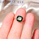 Ouchini Jewelry 18K gold inlaid diamond diopside ring Colorful gemstone ring Gemstone ring 18K rose gold Need to be customized