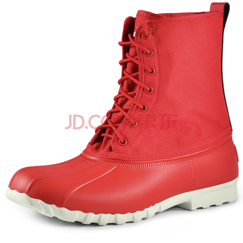 shoes jimmy 新款潮靴多色炫彩情侣鞋马丁靴防水超轻 集合 火焰红色