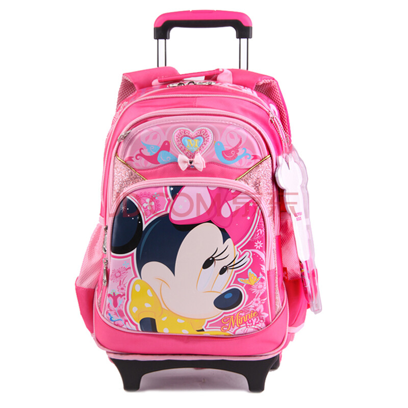 disney 迪士尼 米奇米妮儿童双肩学生拉杆书包mb0317 粉色