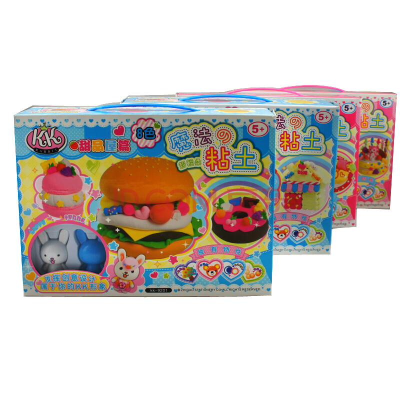 智高魔法粘土3d超轻质彩泥kk-9201 生日蛋糕等 生日派对