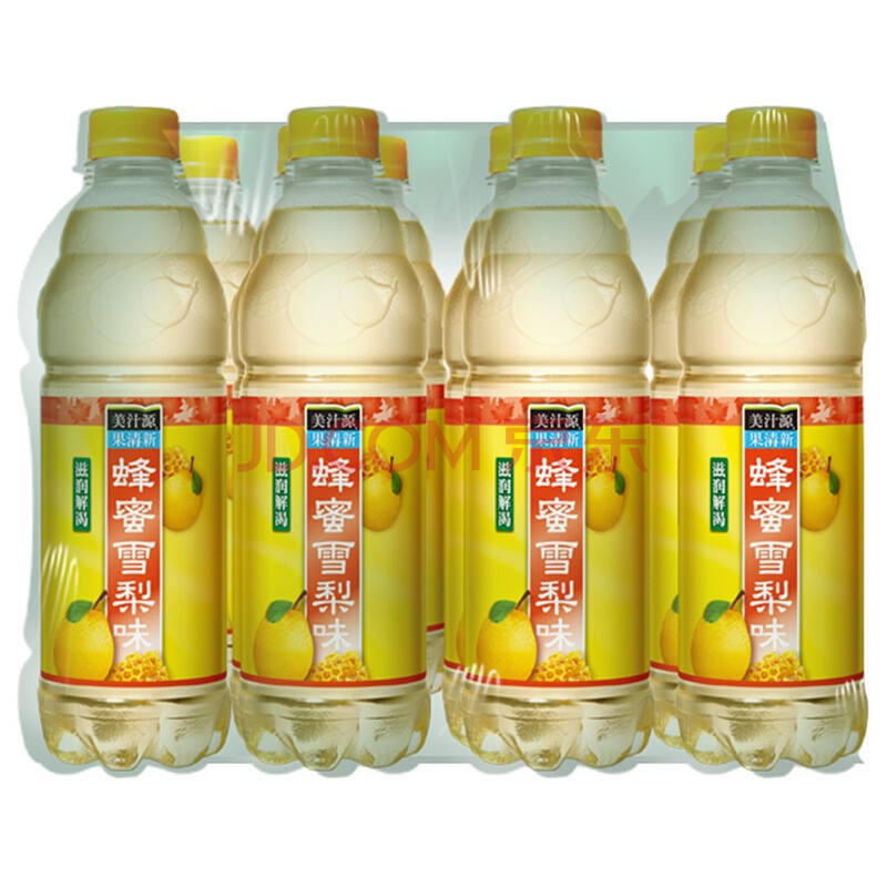 美汁源果清新蜂蜜雪梨480ml*12瓶 塑包装