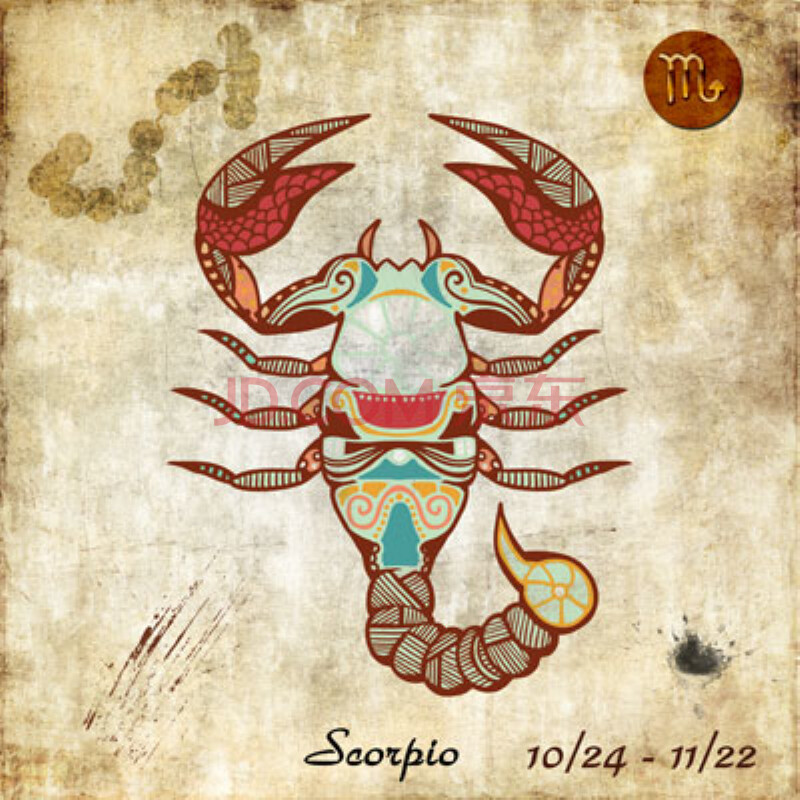 客厅卧室玄关走廊装饰画挂画现代简约壁画 j款天蝎座 60*60cm