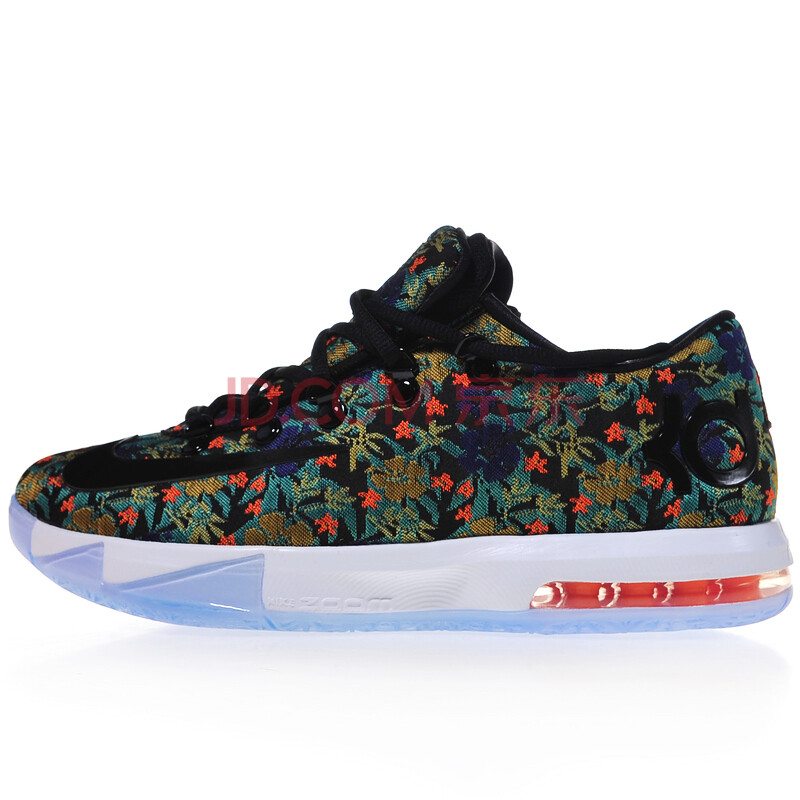 元】耐克nike休闲鞋篮球鞋kd vi qs kd6花卉杜兰特652120 刺绣花卉900