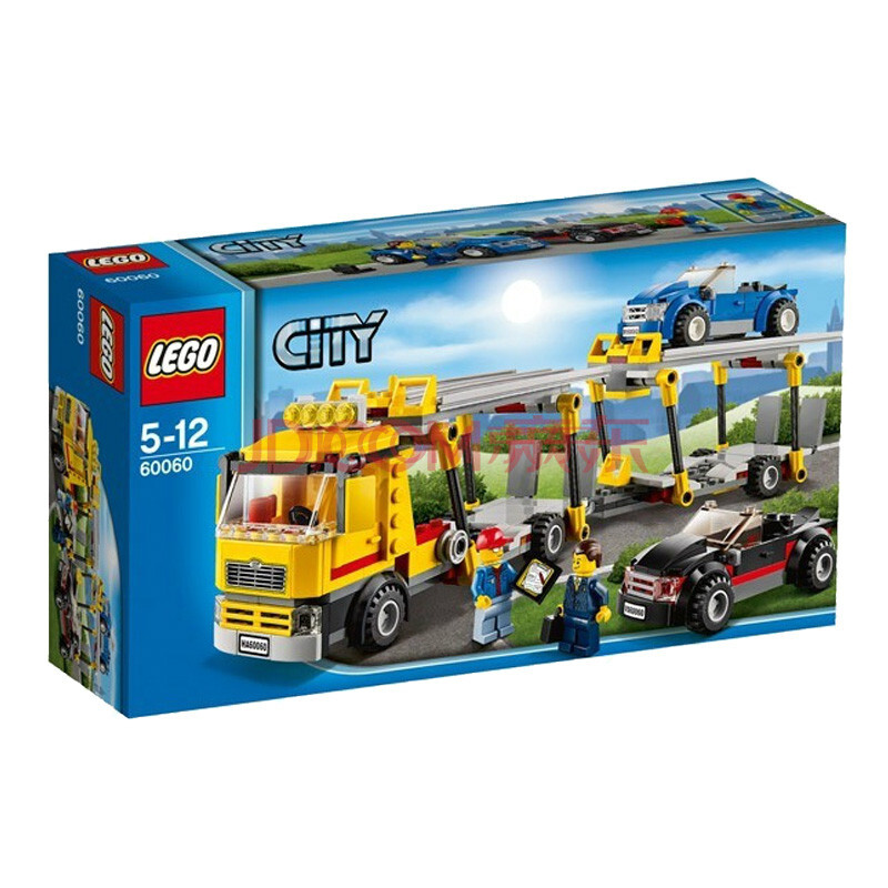 lego樂高積木玩具f22 城市city 汽車運輸車 l60060