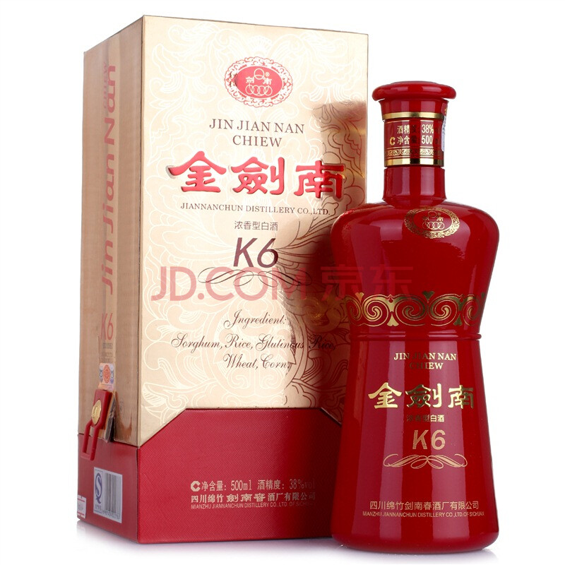 剑南春 金剑南38度k6 500ml