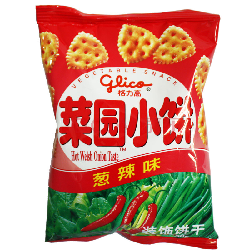 格力高菜园小饼葱辣味 50g*10