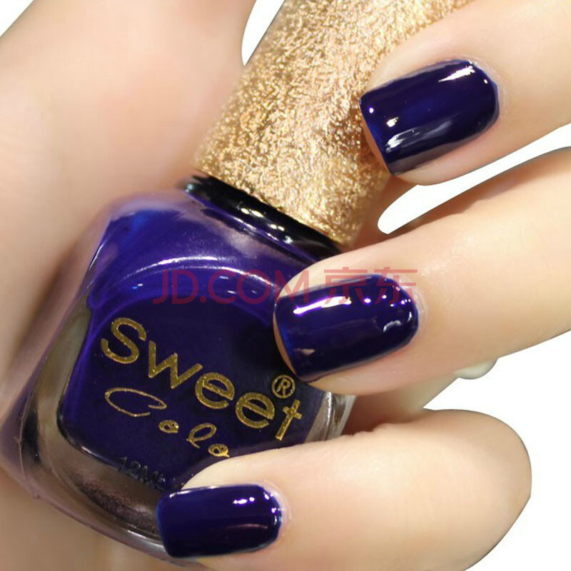 color环保指甲油 漆光实色 宝蓝海的妖精 12ml 蓝色【图片 价格 品牌