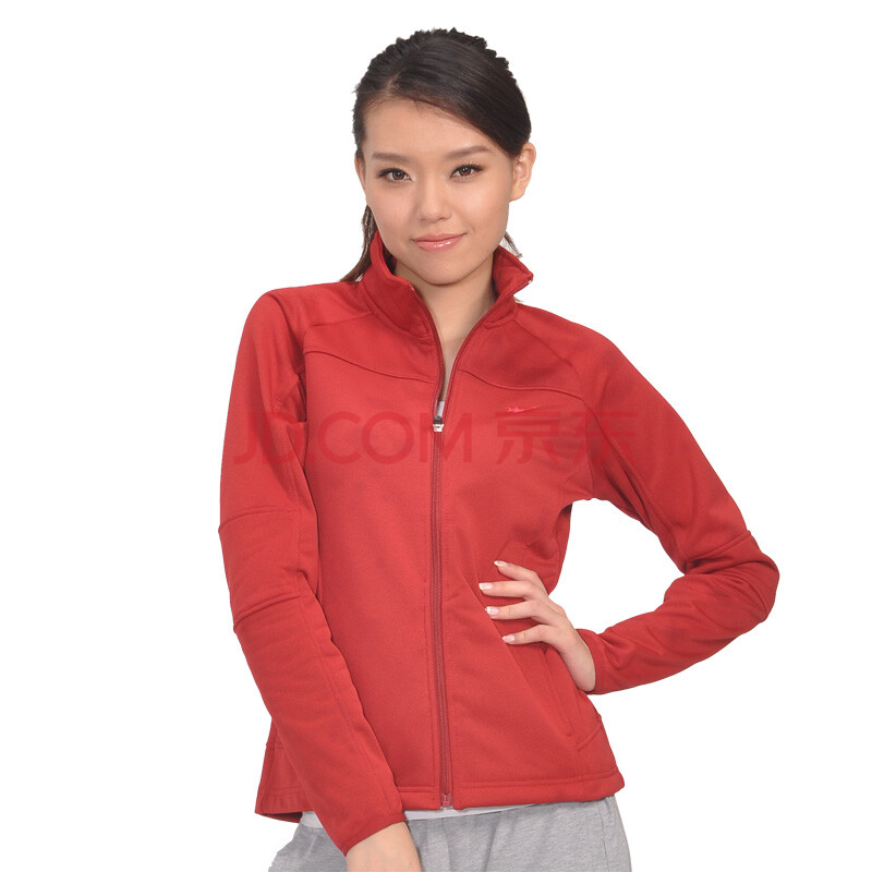 双星夹克女款秋冬休闲运动立领夹克外套女款 0cxw3x1217 枣红色 170