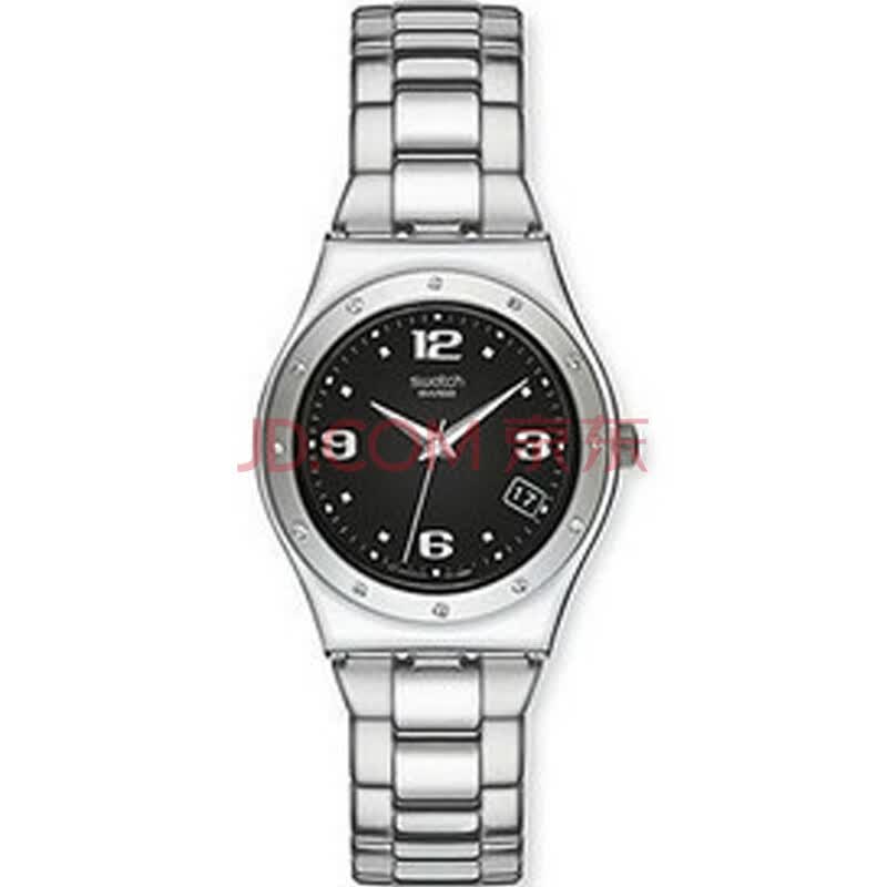 斯沃琪 swatch 石英表女表圆形表盘钢带潮流时尚女腕表 yls433g