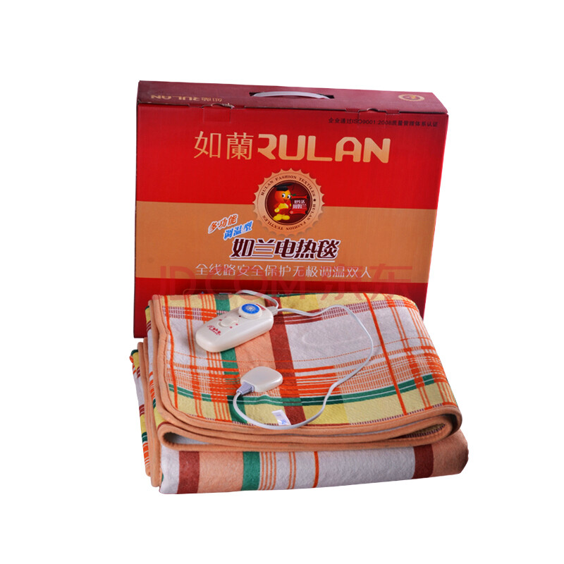 上海如兰 电热毯 双人双控电褥子 81718 长18 宽 17 花色随机发货