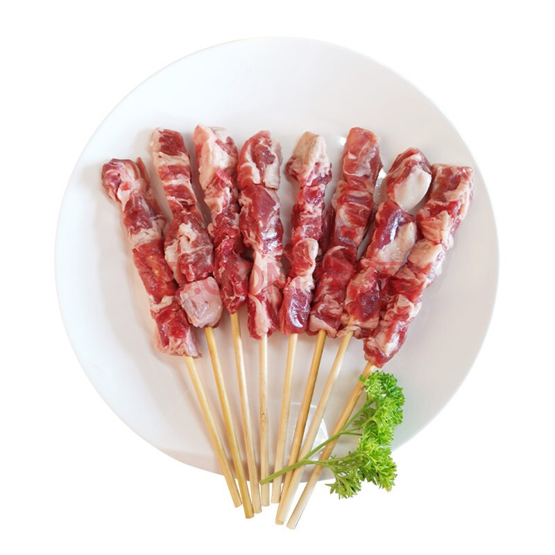 美勒牧场 煎烤牛肋条小串 牛肉串 户外烧烤食材半成品160g/包(核酸已