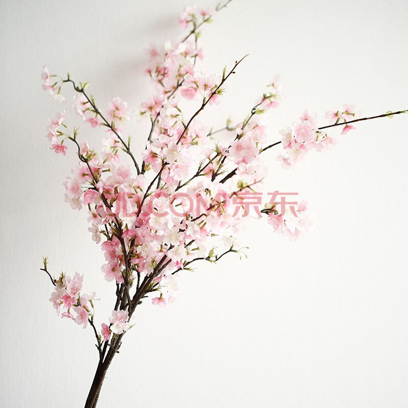 米子家居 浪漫樱花客厅仿真花假花塑料花四叉花枝樱花婚礼唯美装饰花