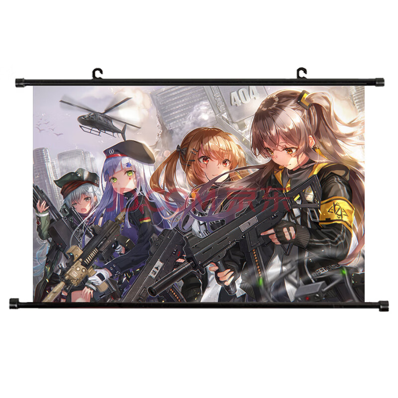 少女前线游戏海报挂画卷轴画 动漫二次元hk416周边春田ump45壁画 少女