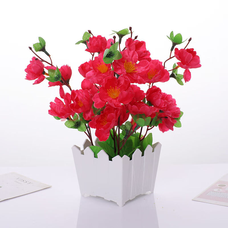 家里的装饰品假鲜花仿真花装饰客厅塑料花小盆景卧室餐桌酒柜创意摆件