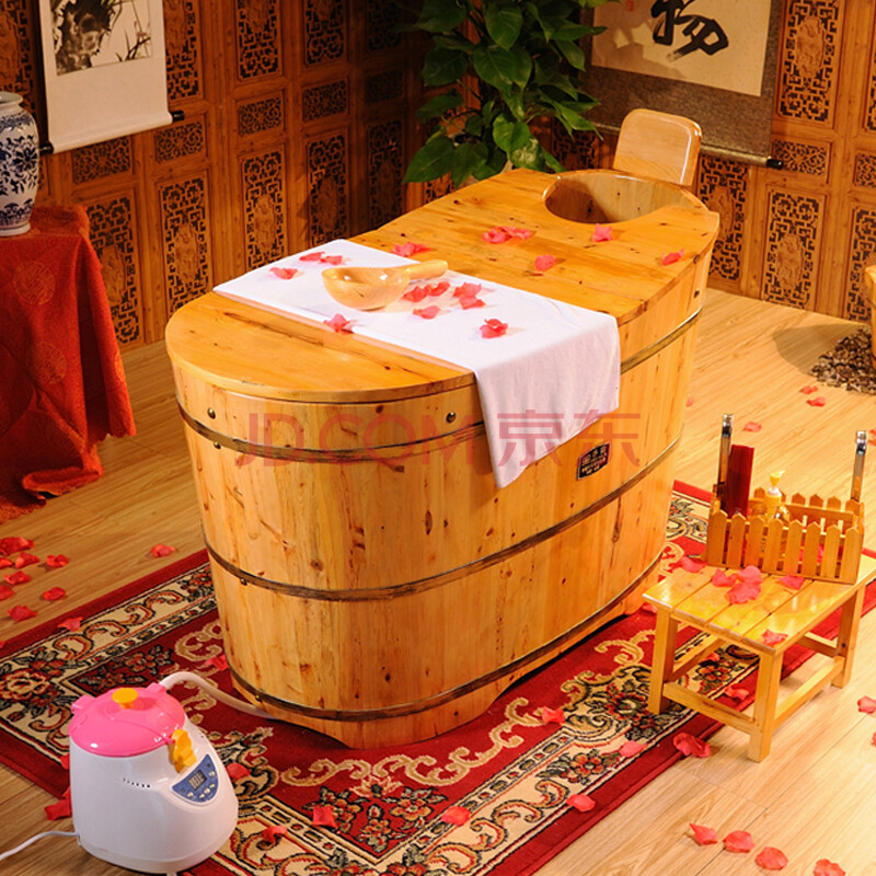 香柏木薰蒸泡澡桶 蒸汽洗澡泡澡木桶成人木桶浴桶 桑拿泡澡桶沐浴桶