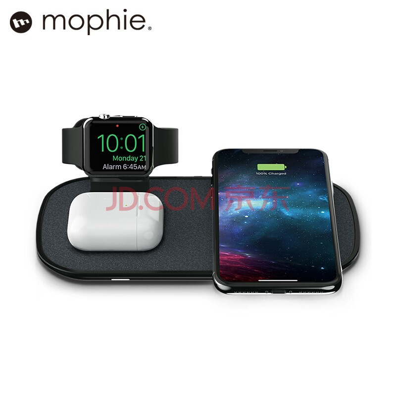 mophie蘋果無線充 三合一充電器 蘋果iwatch手錶airpods2/pro耳機充電