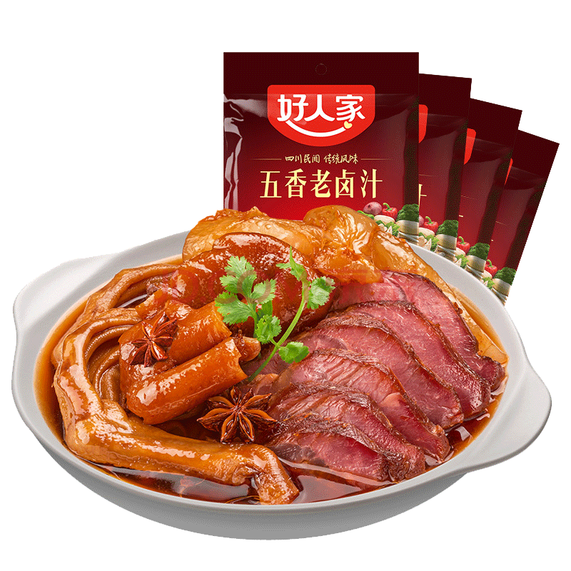 好人家 老卤汁120g*5袋 川味卤料包卤水 卤凤爪猪脚牛肉 五香味