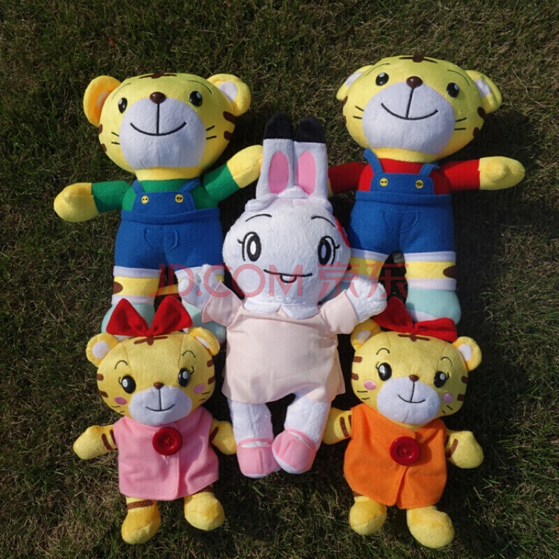 手偶巧虎小花妹妹琪琪桃乐比手偶公仔布娃娃小花玩具 衣服尿不湿q 红