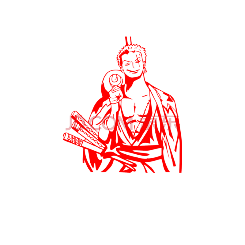 罗罗诺亚·索隆动漫人物夜光海报贴画海贼王草帽团员剑豪彩色墙贴男生