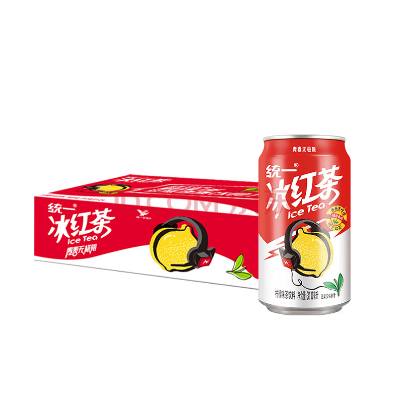 统一冰红茶 罐装柠檬红茶饮料 310ml*24罐 整箱装