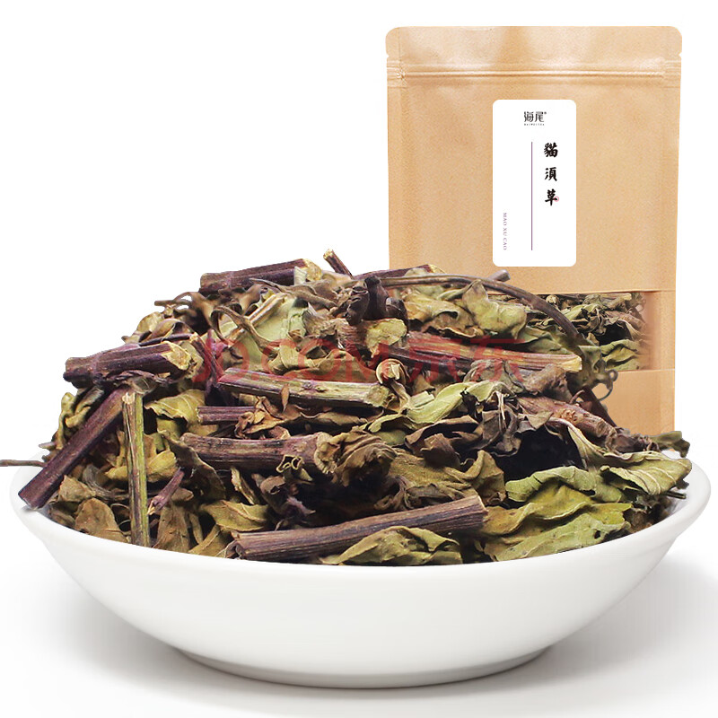 海尾 正宗猫须草500克 云南猫须草茶石通草猫须公 茎叶均匀晒干新货