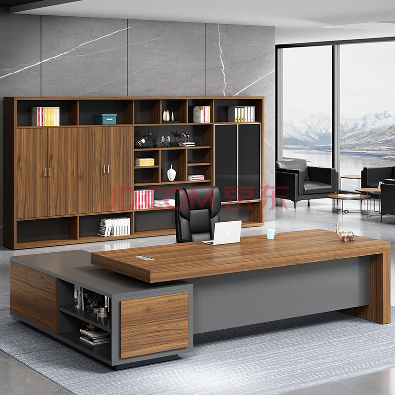 老板桌总裁桌办公桌椅组合简约现代办公家具经理桌主管办公室电脑桌大