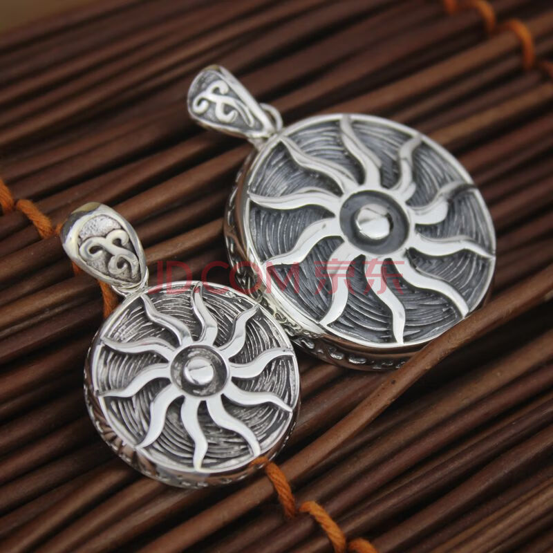 520礼物太阳神 足银s990银吊坠 男款 个性银项链 男