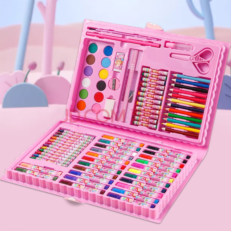学生绘画套装可水洗无毒画笔彩笔套盒彩色笔48颜色笔36色礼盒生日礼物
