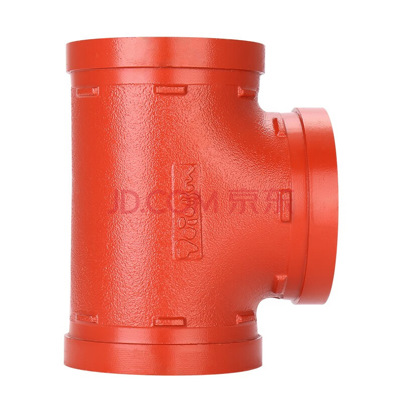 美消 球墨铸铁工程等径三通消防管件 沟槽正三通 外径60等于dn50