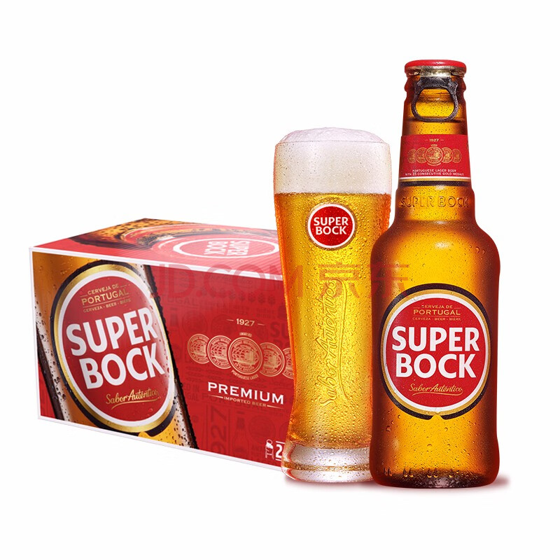 超级波克(superbock)经典黄啤 250ml*24瓶 小瓶 整箱啤酒 葡萄牙原瓶
