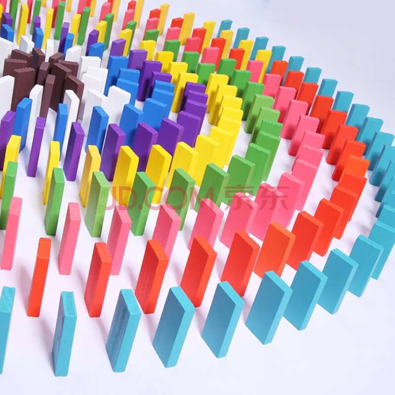 荷木特大号多米诺骨牌500片1000片比赛专用男孩女孩儿童学生智力玩具3