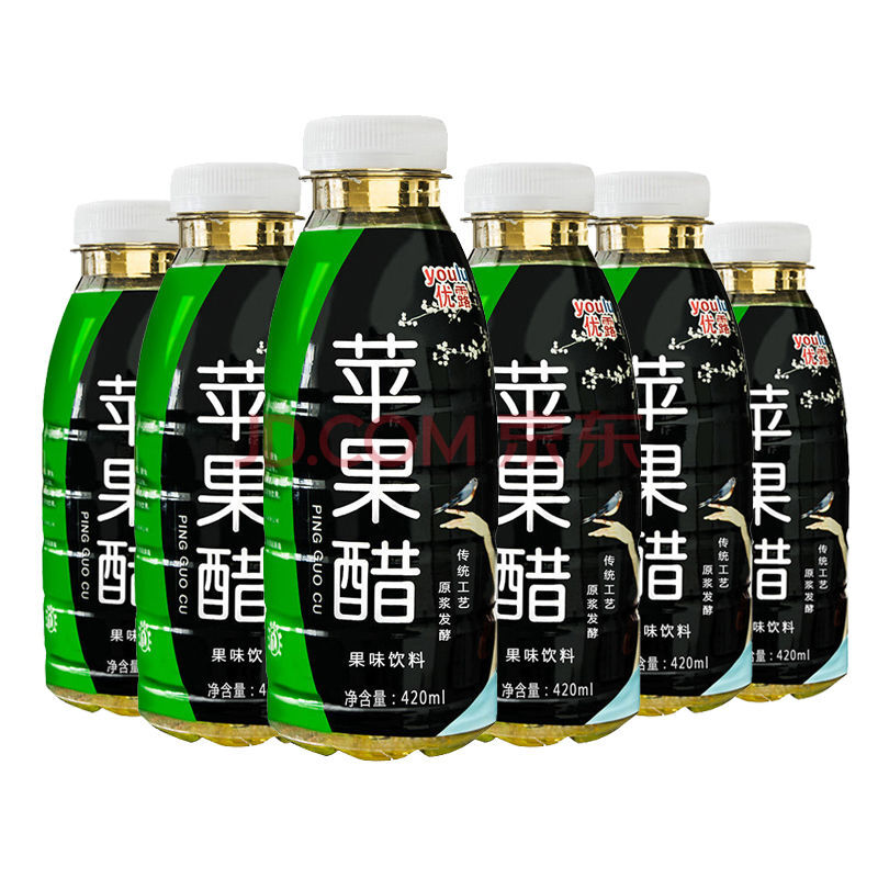 苹果醋饮料果汁饮料饮料饮料饮料 420mlx5瓶装