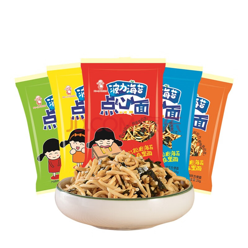 波力海苔 海苔拉面丸子 干脆面方便面 荞麦海苔渔趣点