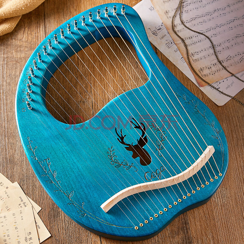 小型里拉琴 16弦莱雅琴小竖琴箜篌初学者小型里拉琴小众乐器便携式