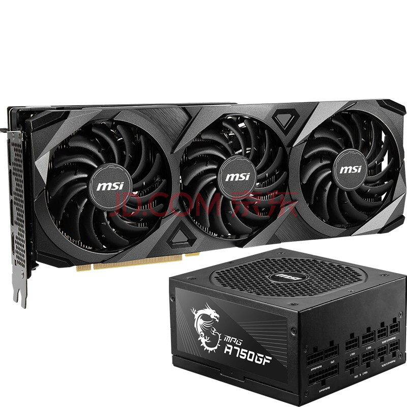 微星(msi)万图师 geforce rtx 3070 ventus 3x 8g oc 超频版 mpg a750