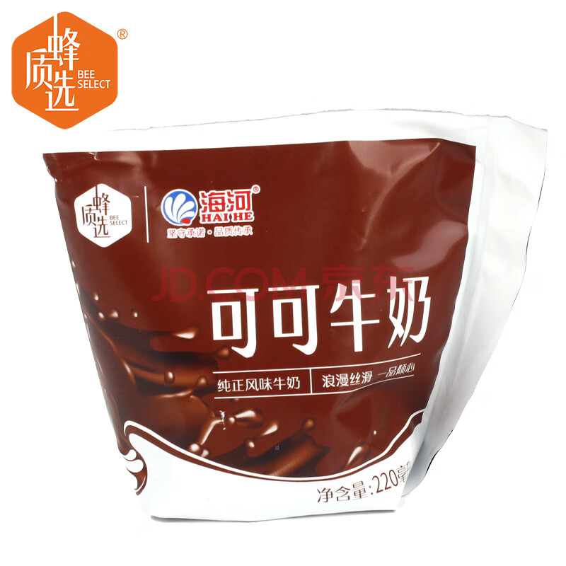 蜂质选海河可可牛奶220ml【整箱售卖,一箱20袋】