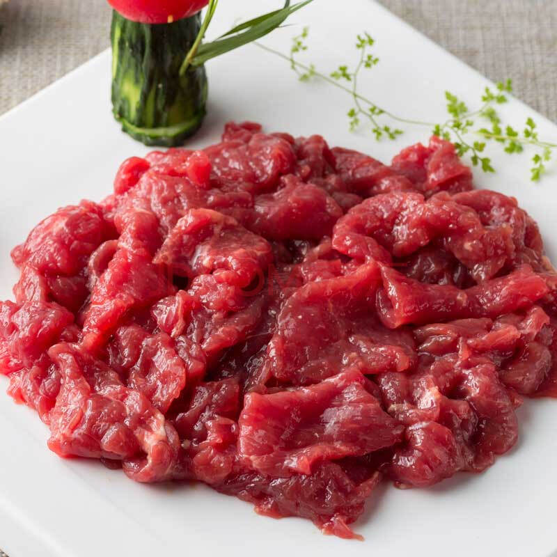 新鲜冷冻半成品嫩滑牛肉片瘦后腿肉火锅食材烧烤食材牙签1200g