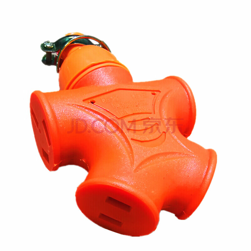 防水插座插板 不带线大字橡胶地拖插板防摔防水工地插座大功率无线 sx