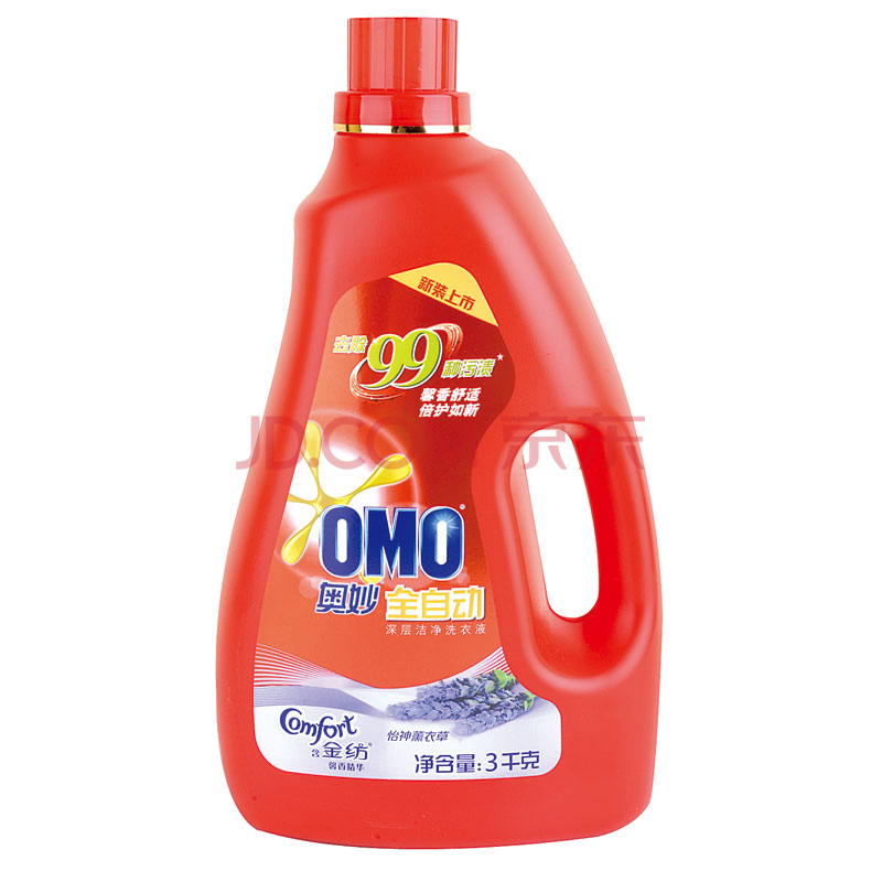 【满99减20】奥妙加金纺馨香精华洗衣液3kg