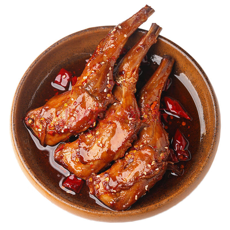 香辣兔腿手撕兔麻辣兔头兔肝自贡冷吃兔新鲜兔肉烤兔休闲小吃零食 香