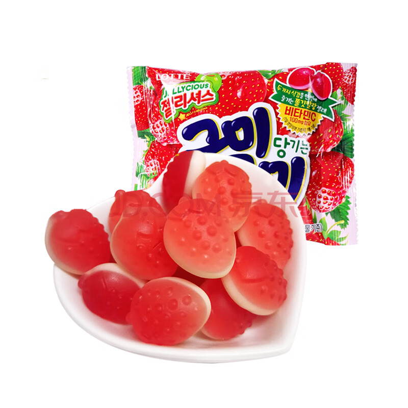 乐天草莓味软糖66g