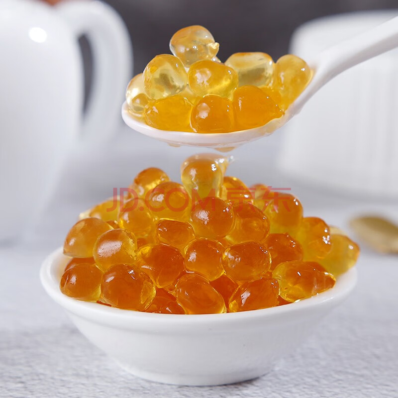 黑糖水晶脆波波免煮珍珠蒟蒻啵啵水晶奶茶专用 琥珀晶球1kg