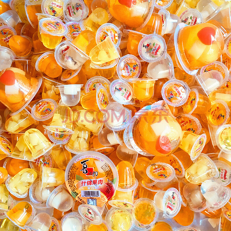 果肉果冻多口味混装整箱大粒小粒自选散装儿童休闲布丁小零食 喜之郎