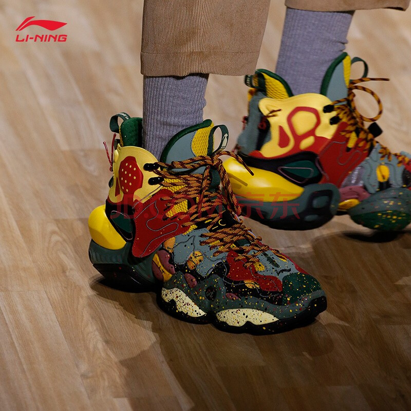 中国李宁运动鞋男鞋重燃 ace男子皮革时尚中帮篮球休闲鞋官方旗舰网