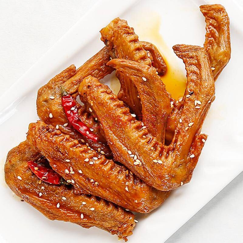 山东特产鲁丫头麻辣鸭翅熟食180g