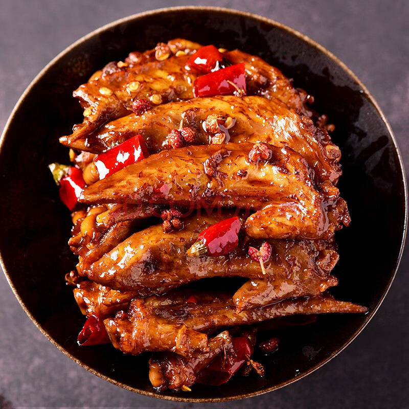 麻辣鸡翅尖四川特产美食鸡腿无骨鸡爪网红小吃休闲鸡翅零食 香卤鸡翅
