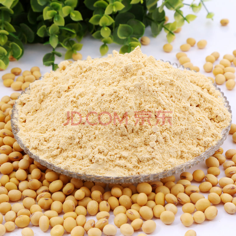 现磨熟黄豆粉即食黄豆粉熟黄豆面驴打滚熟豆粉罐装500克 不加糖 罐装